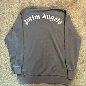 Palm Angels Men’s Mock neck Sweater Size Large Green Long Sleeve Crewneck